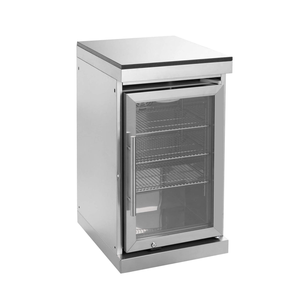Capri 96-Inch 6-Burner 85000 BTU Outdoor Kitchen Liquid Propane Grill Island With Fridge (SAK42895)