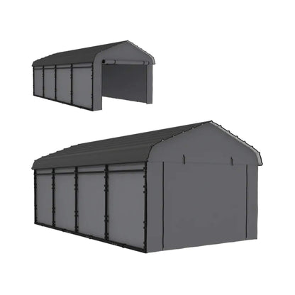 Heavy-Duty Outdoor Weather-Resistant Metal Carport Canopy (SAK47691)