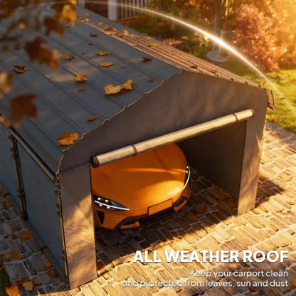 Heavy-Duty Outdoor Weather-Resistant Metal Carport Canopy (SAK47691)
